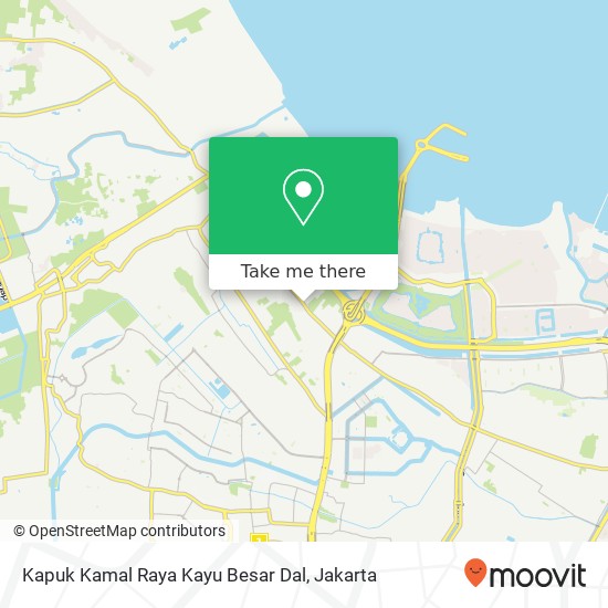 Kapuk Kamal Raya Kayu Besar Dal map