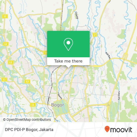 DPC PDI-P Bogor map
