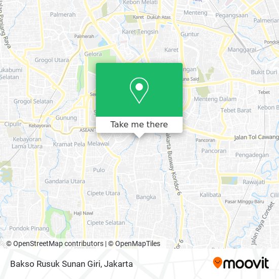 Bakso Rusuk Sunan Giri map