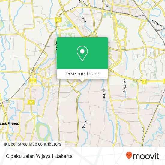 Cipaku Jalan Wijaya I map