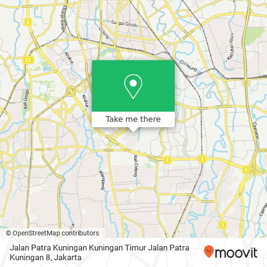 Jalan Patra Kuningan Kuningan Timur Jalan Patra Kuningan 8 map