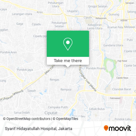 Syarif Hidayatullah Hospital map