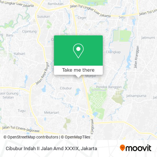 Cibubur Indah II Jalan Amd XXXIX map