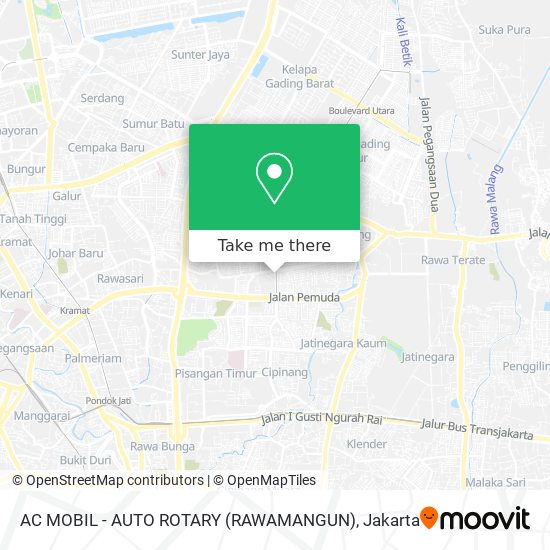 AC MOBIL - AUTO ROTARY (RAWAMANGUN) map
