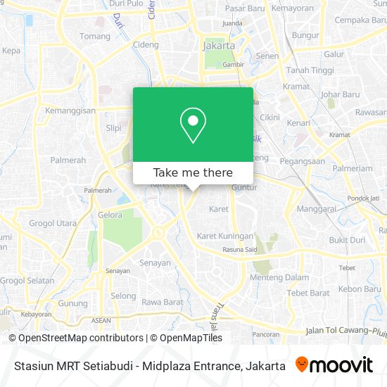 Stasiun MRT Setiabudi - Midplaza Entrance map