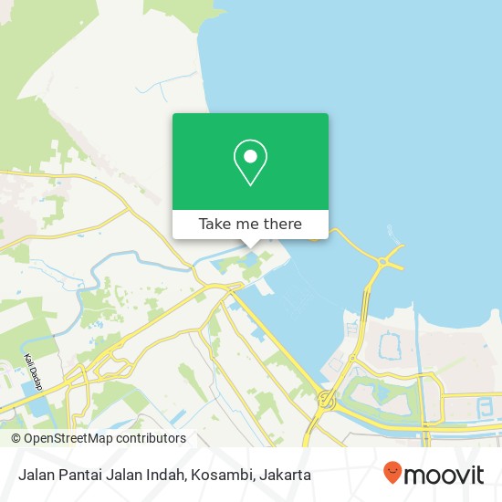 Jalan Pantai Jalan Indah, Kosambi map