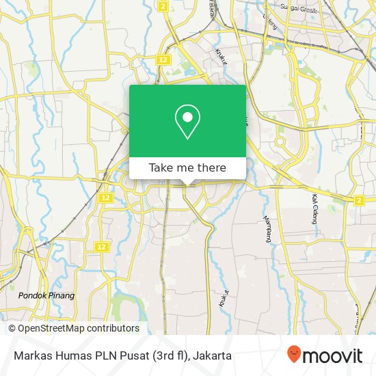 Markas Humas PLN Pusat (3rd fl) map