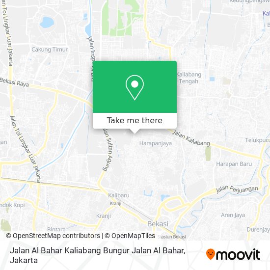 Jalan Al Bahar Kaliabang Bungur Jalan Al Bahar map