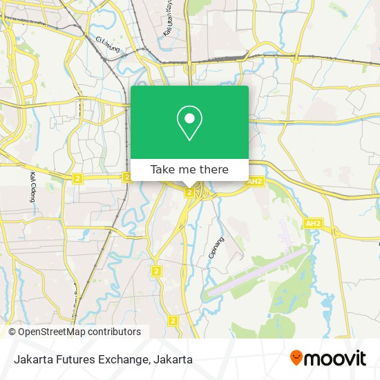 Jakarta Futures Exchange map