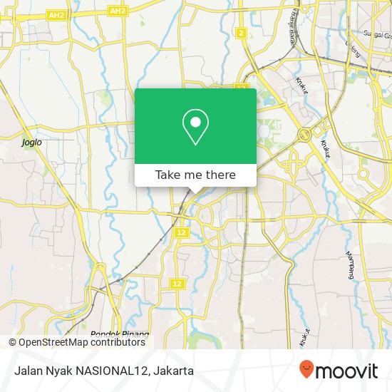 Jalan Nyak NASIONAL12 map