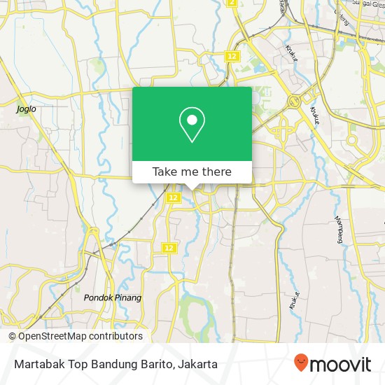 Martabak Top Bandung Barito map