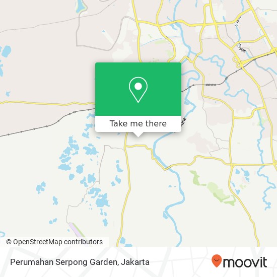 Perumahan Serpong Garden map