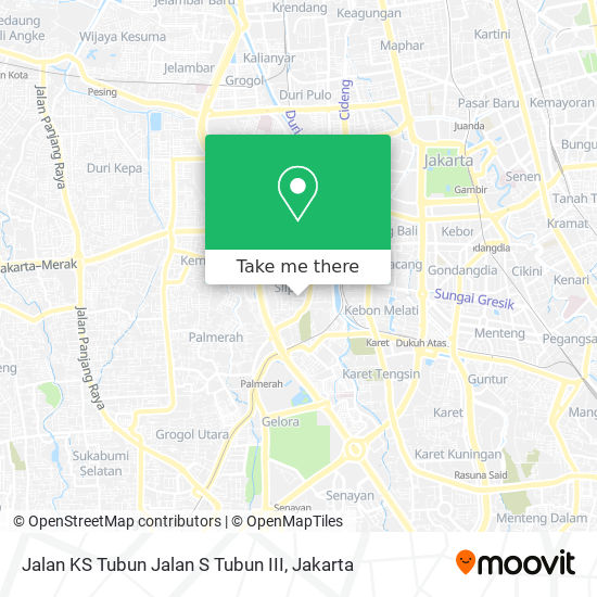 Jalan KS Tubun Jalan S Tubun III map