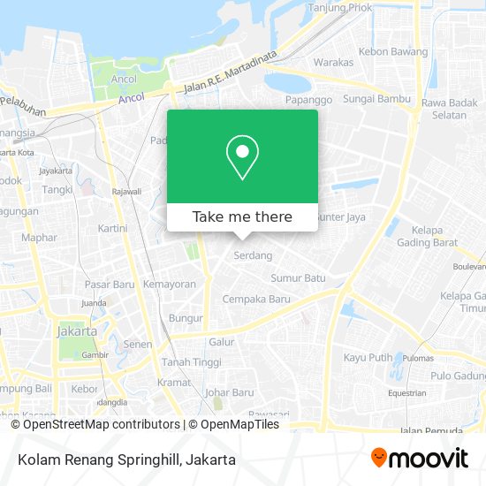 Kolam Renang Springhill map
