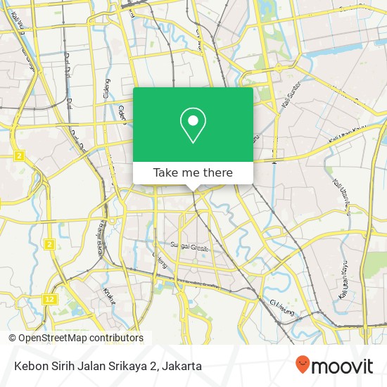 Kebon Sirih Jalan Srikaya 2 map