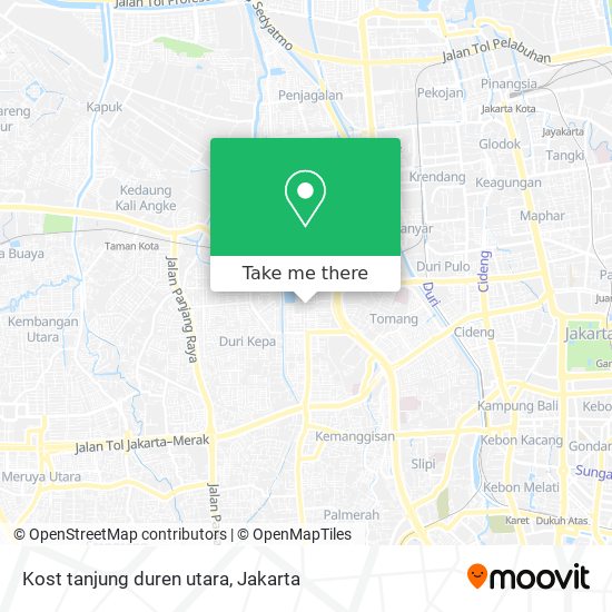 Kost tanjung duren utara map