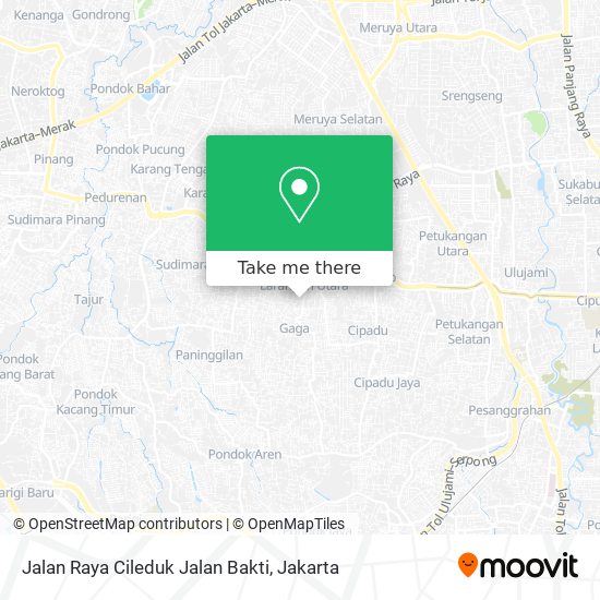 Jalan Raya Cileduk Jalan Bakti map