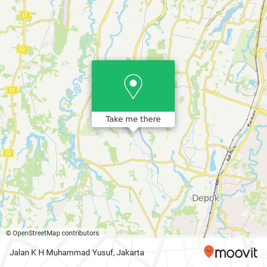 Jalan K H Muhammad Yusuf map