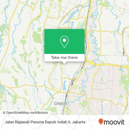 Jalan Rajawali Pesona Depok Indah II map