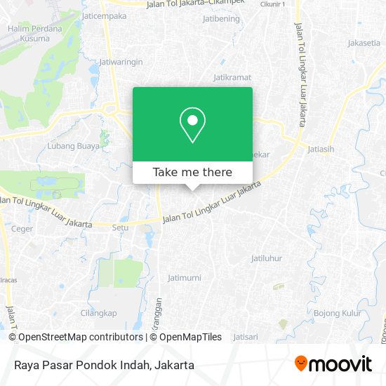 Raya Pasar Pondok Indah map