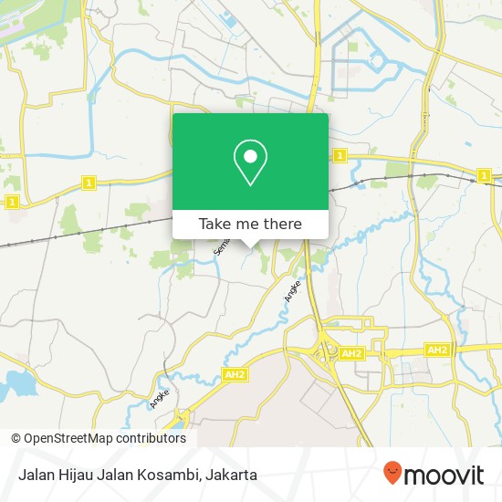 Jalan Hijau Jalan Kosambi map