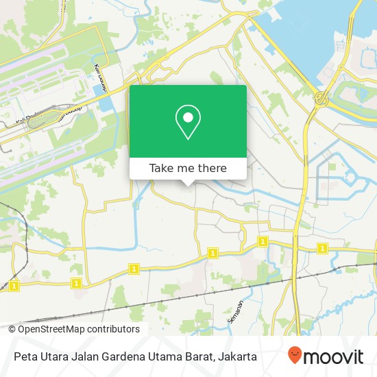 Peta Utara Jalan Gardena Utama Barat map