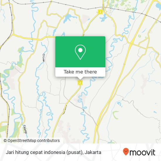 Jari hitung cepat indonesia (pusat) map