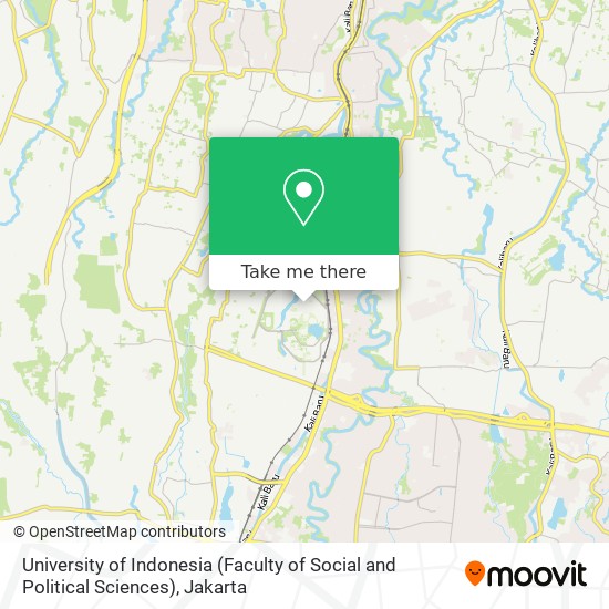 University of Indonesia (Faculty of Social and Political Sciences) map