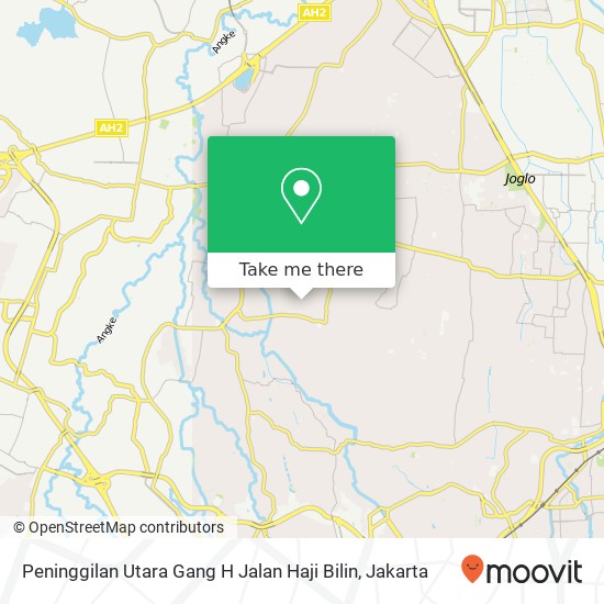 Peninggilan Utara Gang H Jalan Haji Bilin map