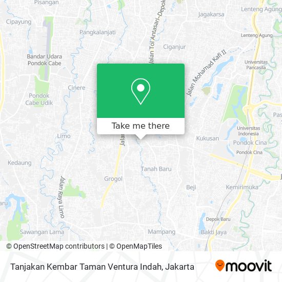 Tanjakan Kembar Taman Ventura Indah map