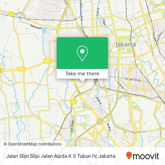 Jalan Slipi Slipi Jalan Aipda K S Tubun IV map