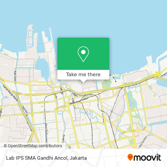 Lab IPS SMA Gandhi Ancol map