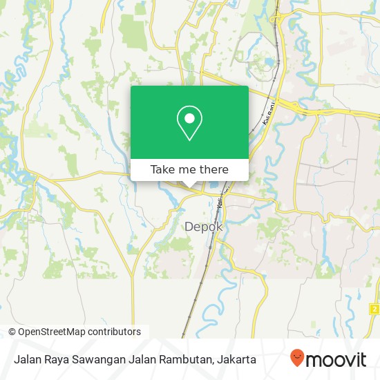 Jalan Raya Sawangan Jalan Rambutan map