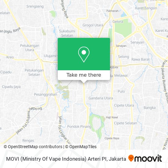 MOVI (Ministry Of Vape Indonesia) Arteri PI map