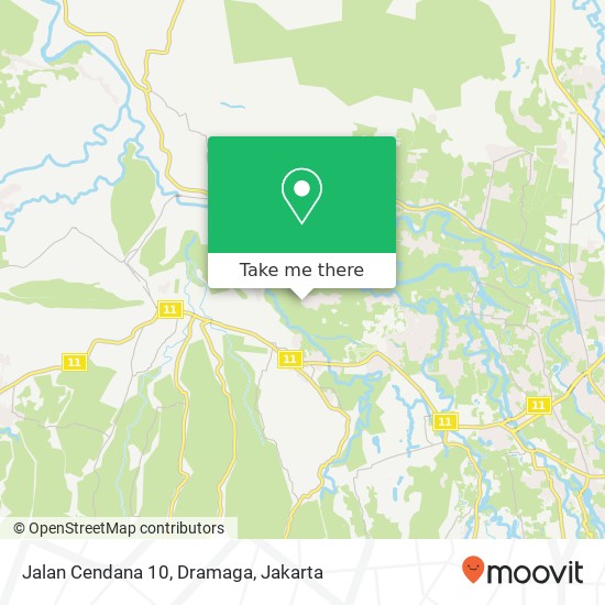 Jalan Cendana 10, Dramaga map