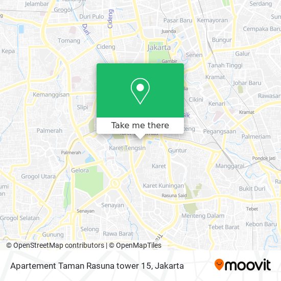 Apartement Taman Rasuna tower 15 map