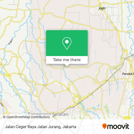 Jalan Ceger Raya Jalan Jurang map