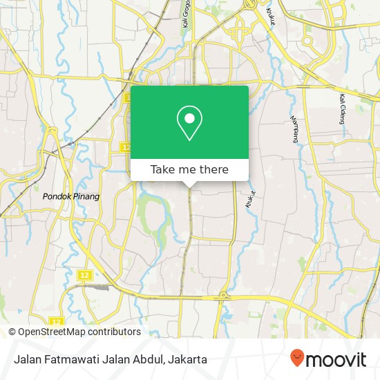 Jalan Fatmawati Jalan Abdul map