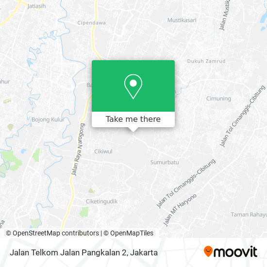 Jalan Telkom Jalan Pangkalan 2 map