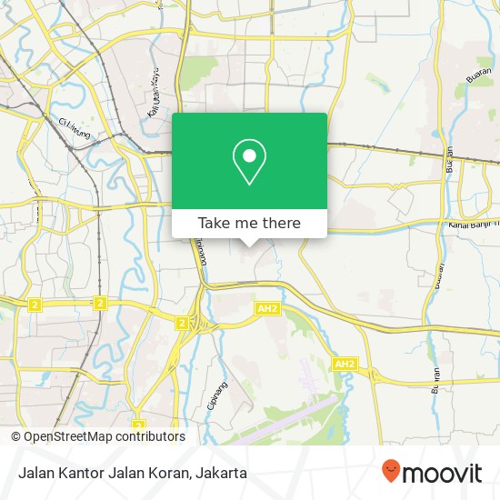 Jalan Kantor Jalan Koran map