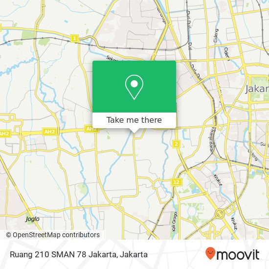 Ruang 210 SMAN 78 Jakarta map