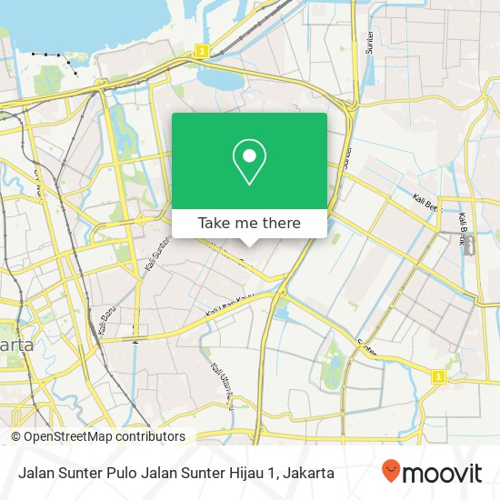 Jalan Sunter Pulo Jalan Sunter Hijau 1 map
