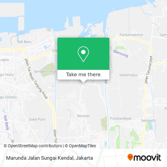 Marunda Jalan Sungai Kendal map