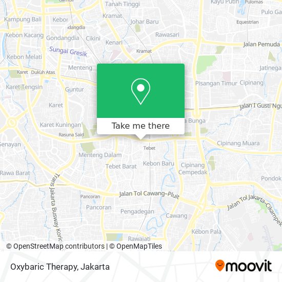 Oxybaric Therapy map
