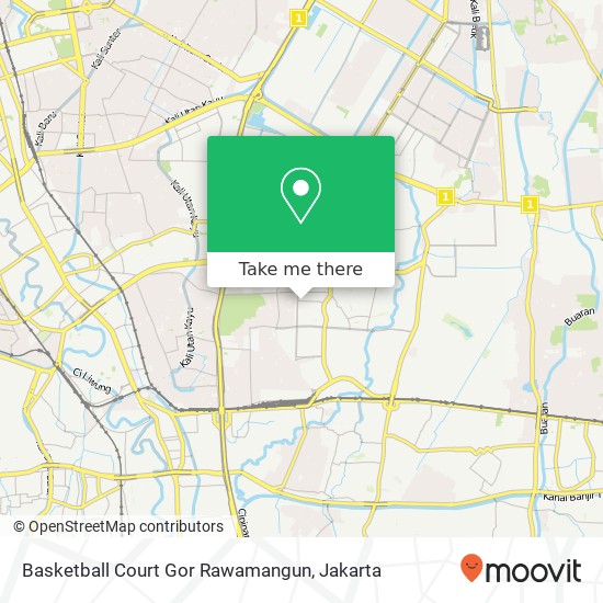 Basketball Court Gor Rawamangun map