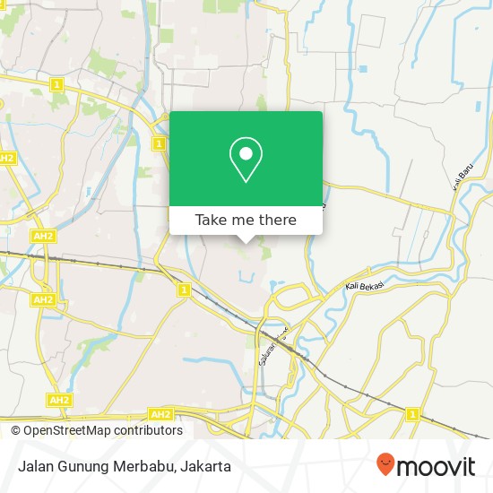 Jalan Gunung Merbabu map