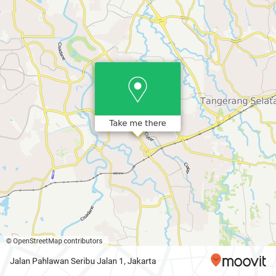 Jalan Pahlawan Seribu Jalan 1 map