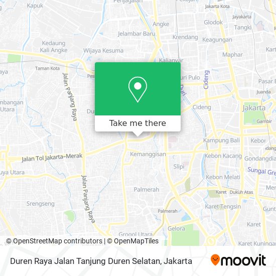 Duren Raya Jalan Tanjung Duren Selatan map