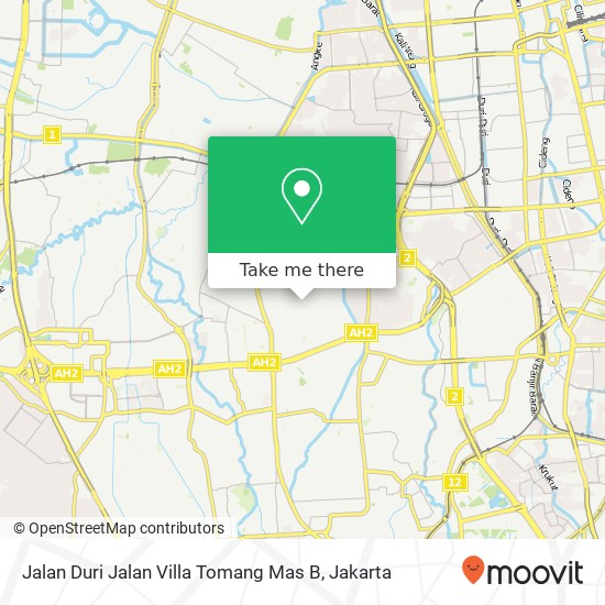 Jalan Duri Jalan Villa Tomang Mas B map