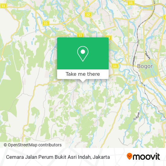 Cemara Jalan Perum Bukit Asri Indah map